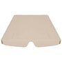 Voir la diapositive 4 : VIDAXL Toit de rechange de balançoire Beige 188/168x145/110 cm
