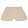 Voir la diapositive 4 : VIDAXL Toit de rechange de balançoire Beige 188/168x145/110 cm