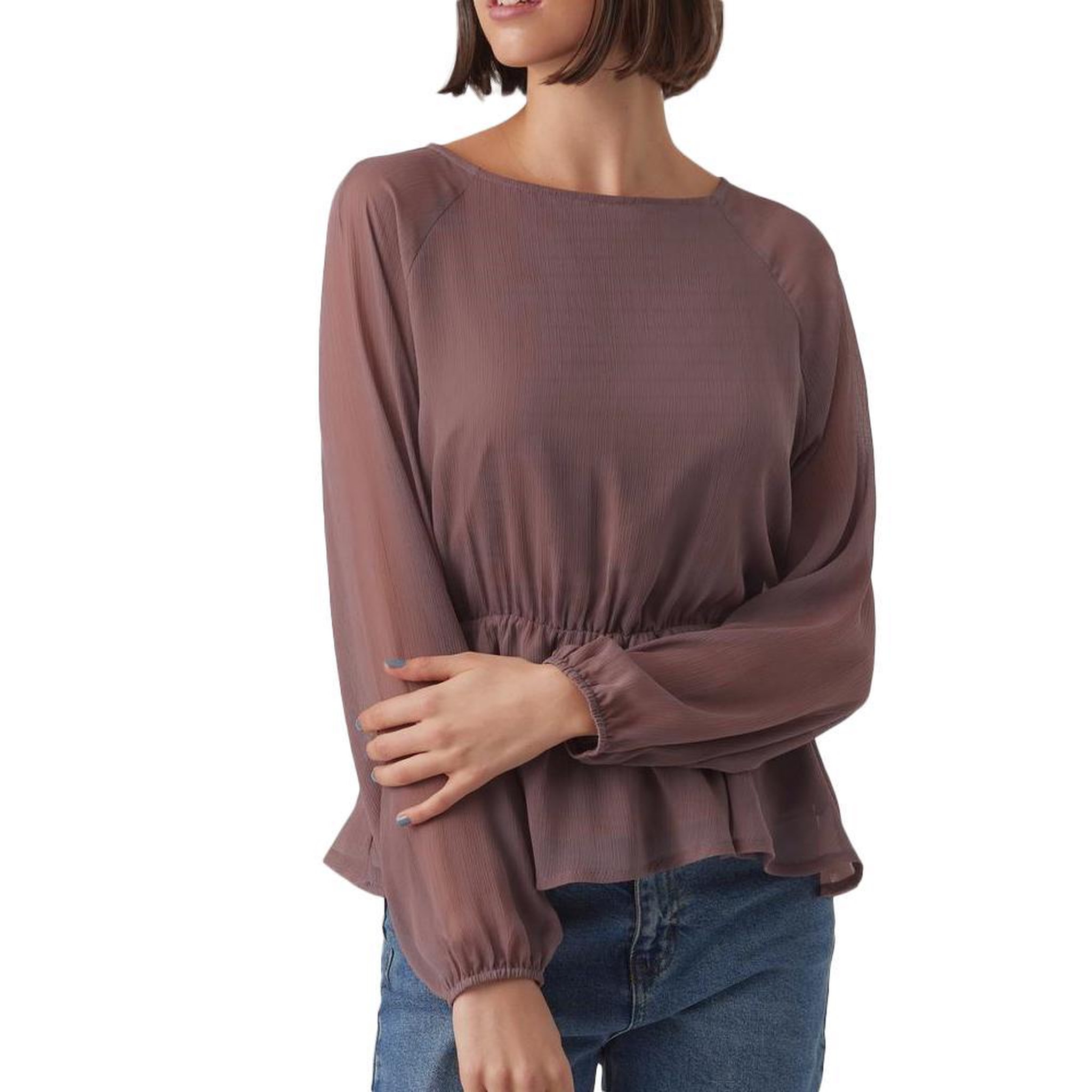 Vero Moda Blouse Rose Femme Vero Moda Mally. Coloris disponibles : Rose