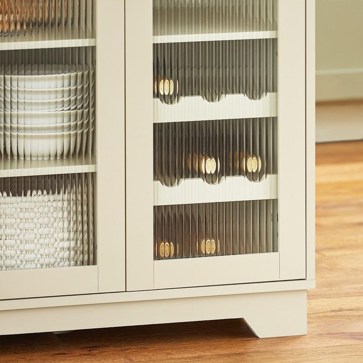 SOBUY SoBuy - Buffet Bas à deux tiroirs - Nordique - FSB81