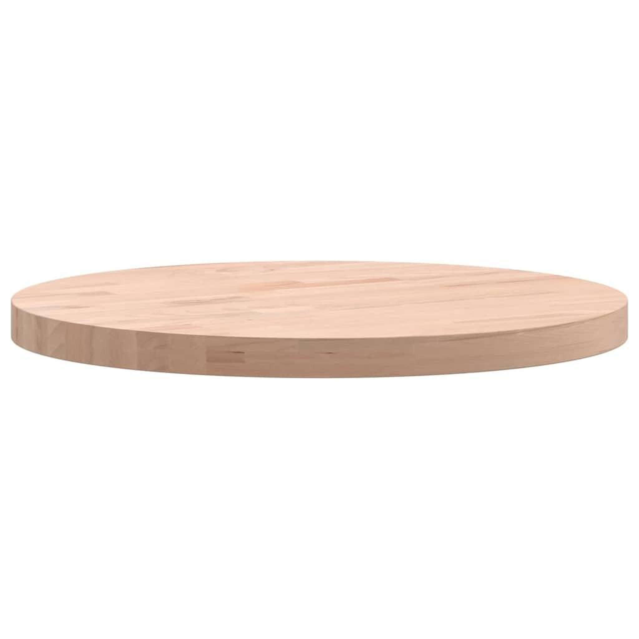 Voir la diapositive 5 : VIDAXL Dessus de table Ø40x2,5 cm rond bois massif de hetre