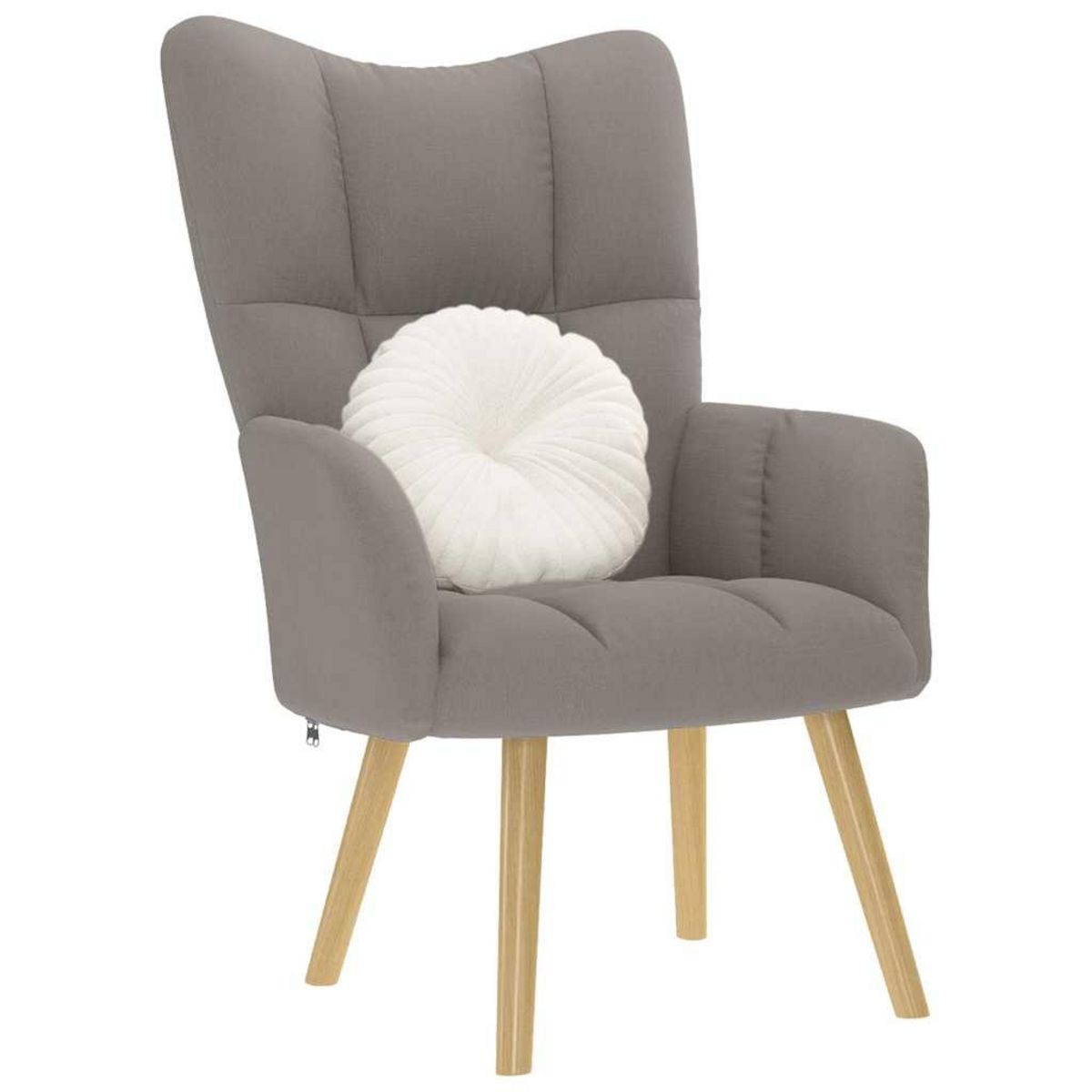 VIDAXL Chaise de relaxation Taupe Tissu