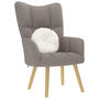 Voir la diapositive 1 : VIDAXL Chaise de relaxation Taupe Tissu
