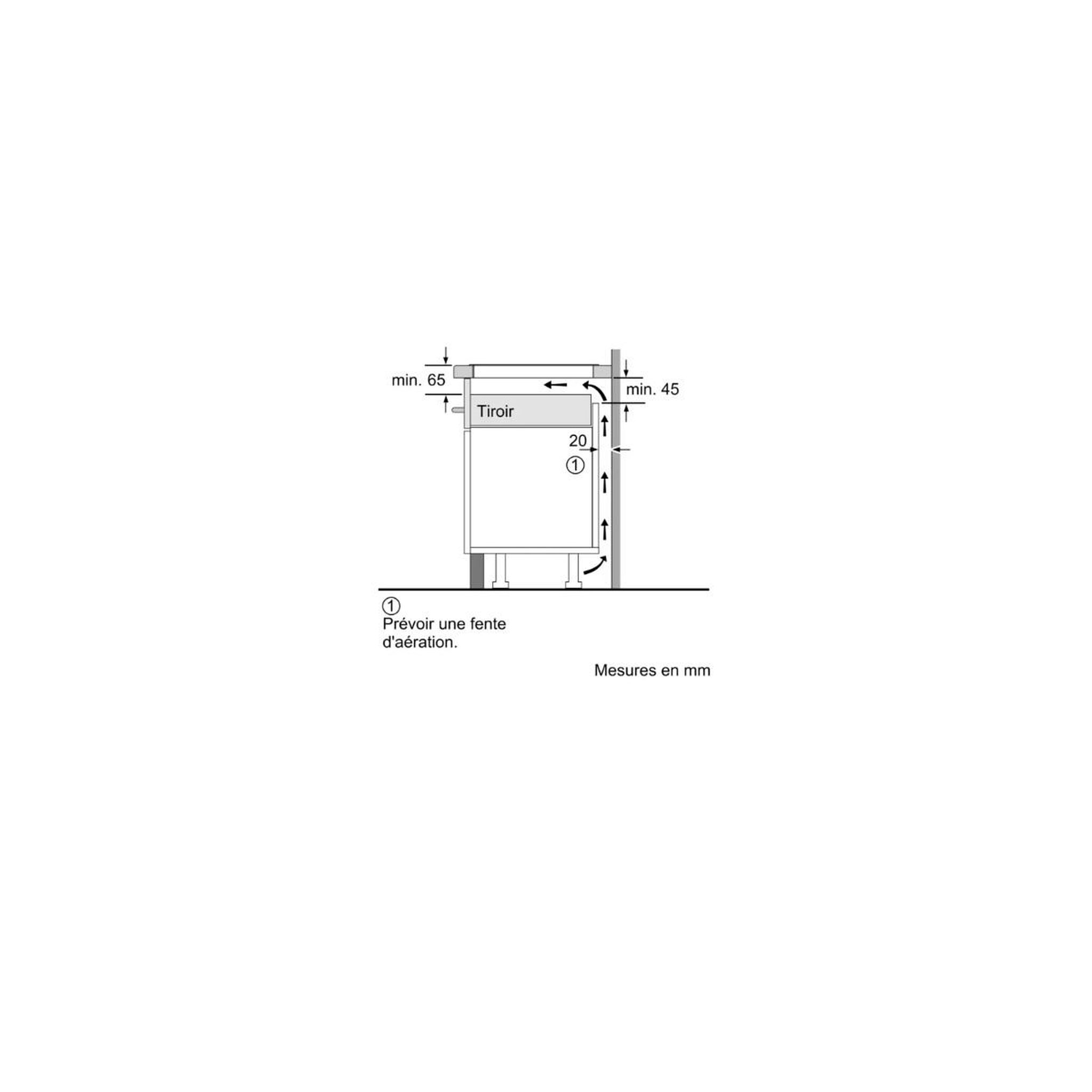 Voir la diapositive 6 : Siemens Table de cuisson à induction 70cm 4 feux 7400w noir - ex73rhec1f