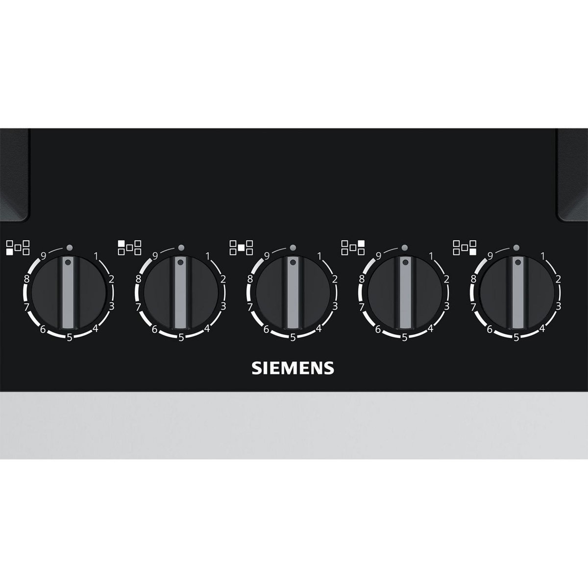 Siemens Table verre gaz 75cm 5 feux noir - ep7a6qb20
