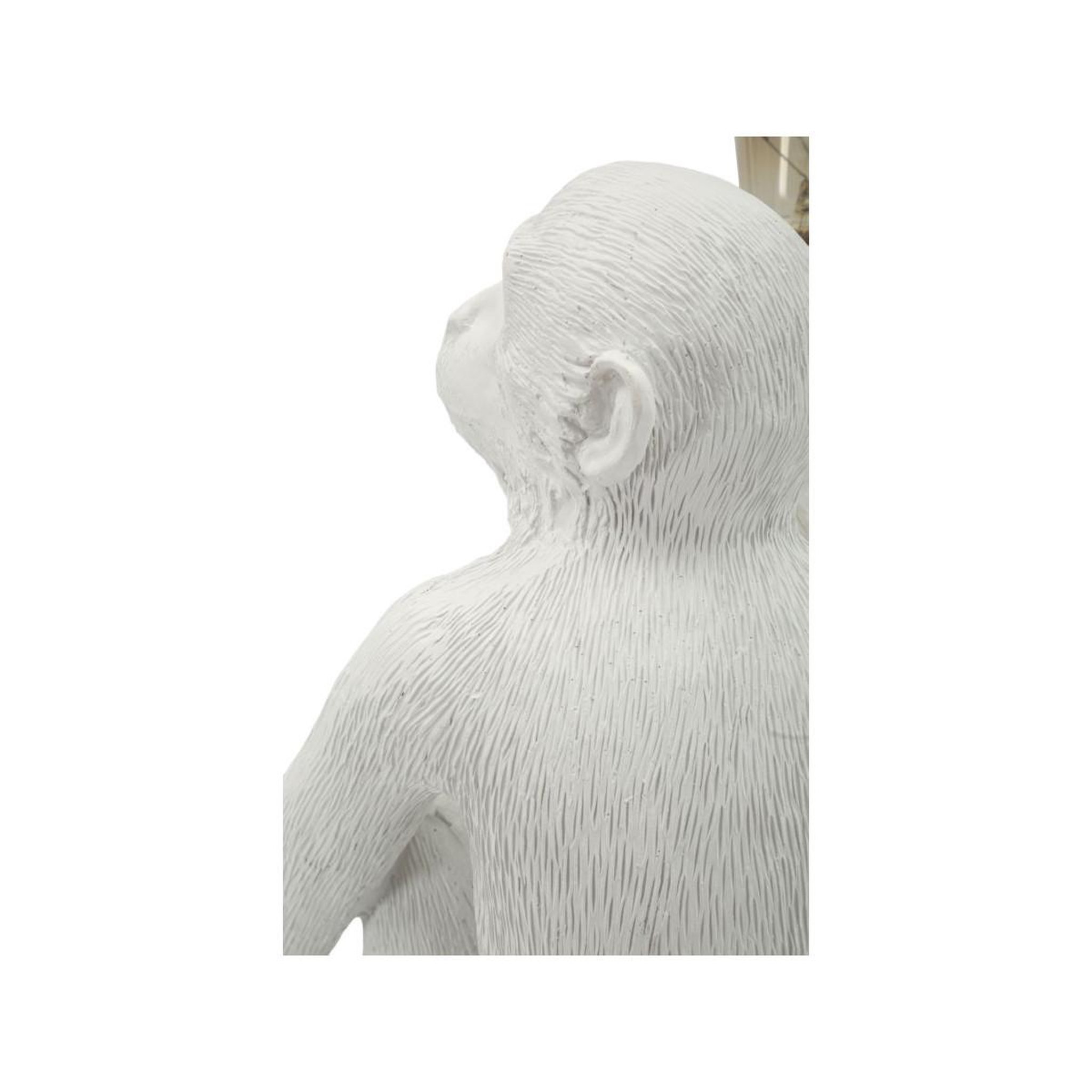 Voir la diapositive 5 : Paris Prix Lampe à poser design  monkey  33cm blanc