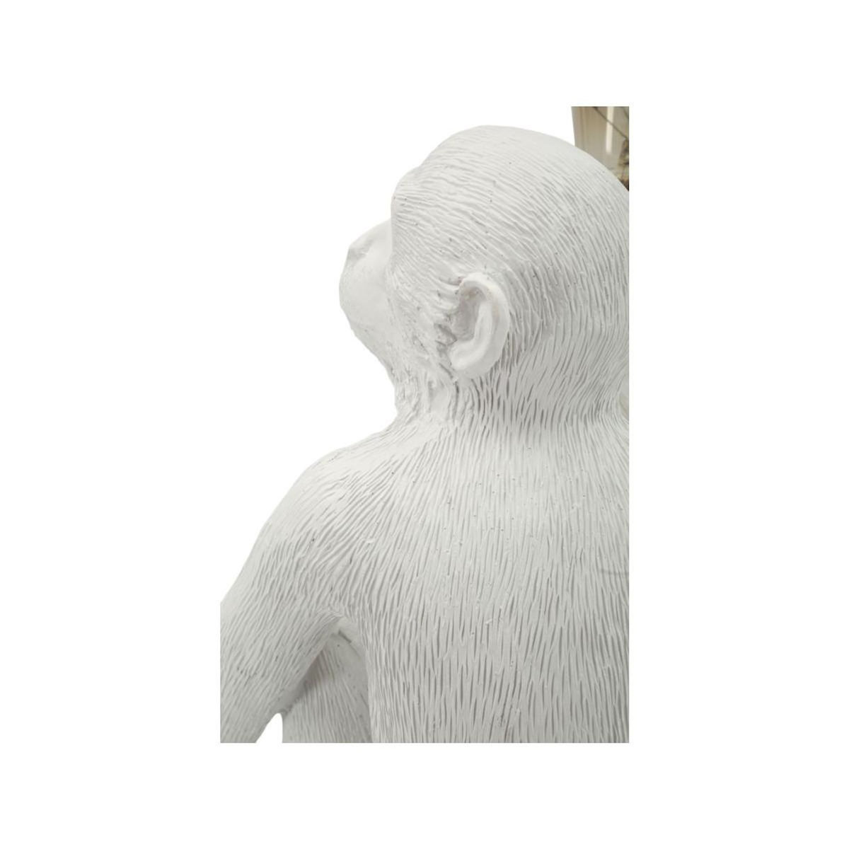 Paris Prix Lampe à Poser Design  Monkey  33cm Blanc