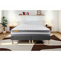 Voir la diapositive 1 : SEPTNUITS Matelas + double sommiers gris Memo Plus Mémoire de forme 3 zones