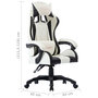 Voir la diapositive 6 : VIDAXL Fauteuil de jeux video Blanc Similicuir