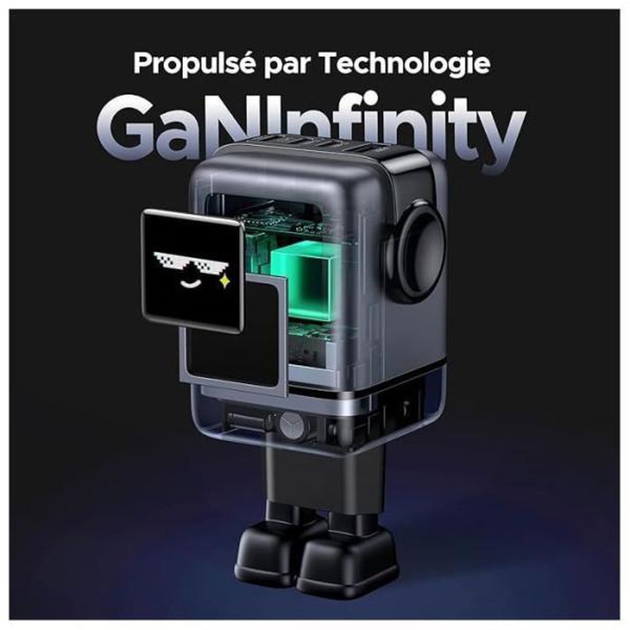 Voir la diapositive 5 : UGREEN Chargeur secteur robot 4 ports - ugreen - 100w - pd - noir