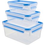 TEFAL Boîte hermétique 3 boites MASTERSEAL 0.55L - 1L - 2.30L