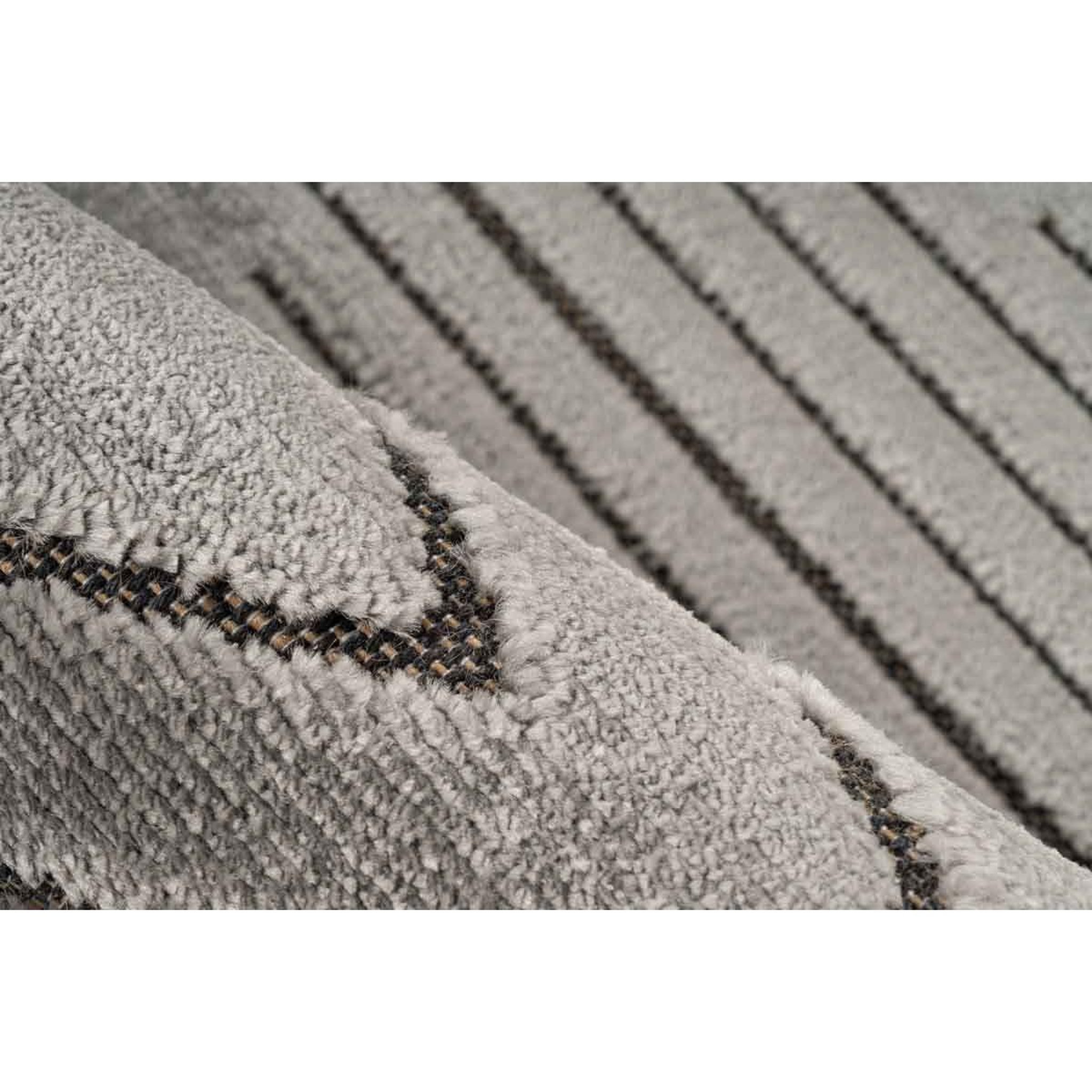 Voir la diapositive 3 : Paris Prix Tapis tissé déco à poils courts  madita  gris