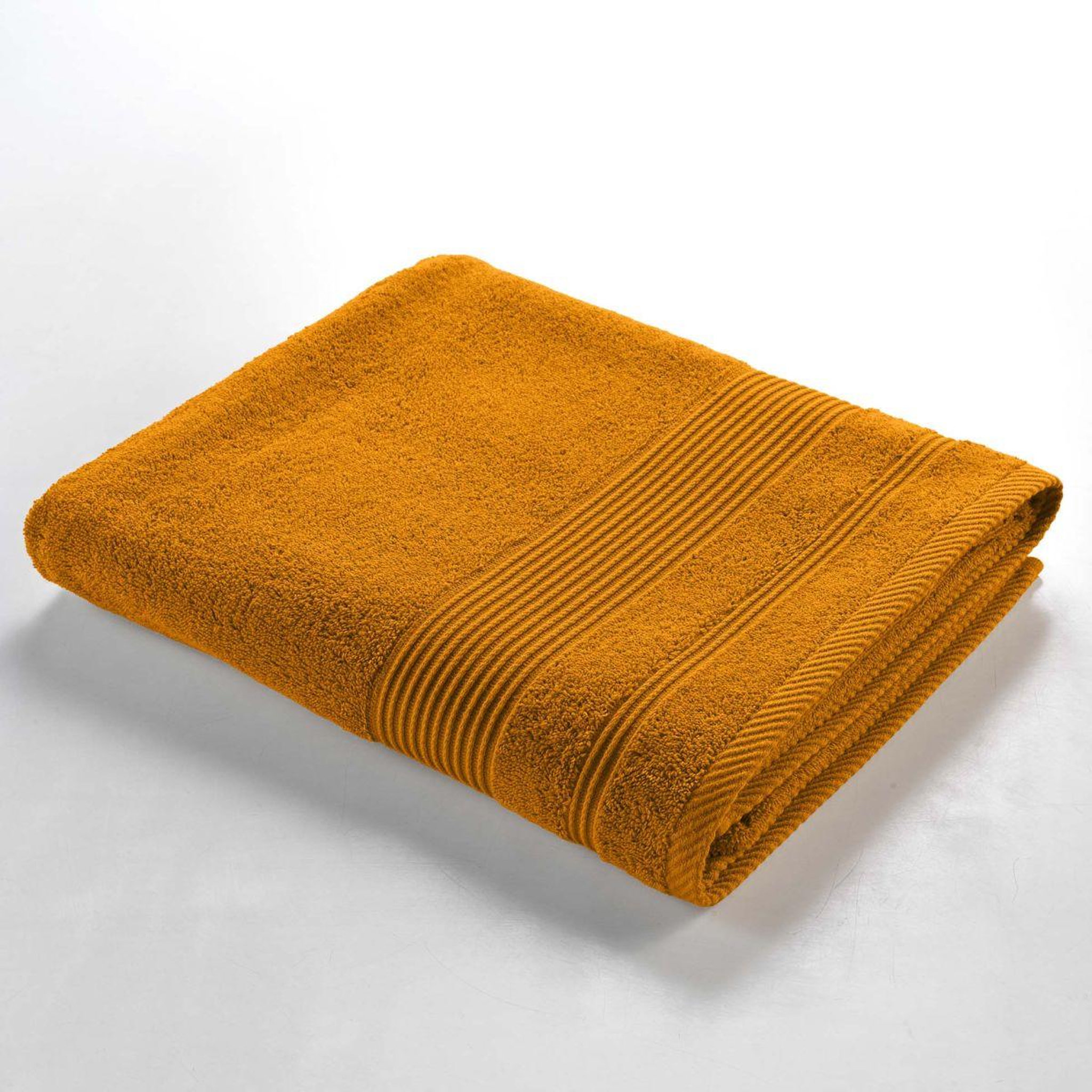 Voir la diapositive 2 : Douceur d'Intérieur Drap de bain  tendresse  90x150cm jaune curry
