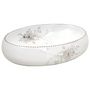 Voir la diapositive 2 : VIDAXL Vasque a poser blanc ovale 59x40x15 cm ceramique