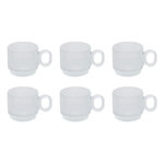 SECRET DE GOURMET Lot de 6 Tasses à Café  Lorene  10cl Transparent