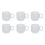 Voir la diapositive 1 : SECRET DE GOURMET Lot de 6 Tasses à Café  Lorene  10cl Transparent