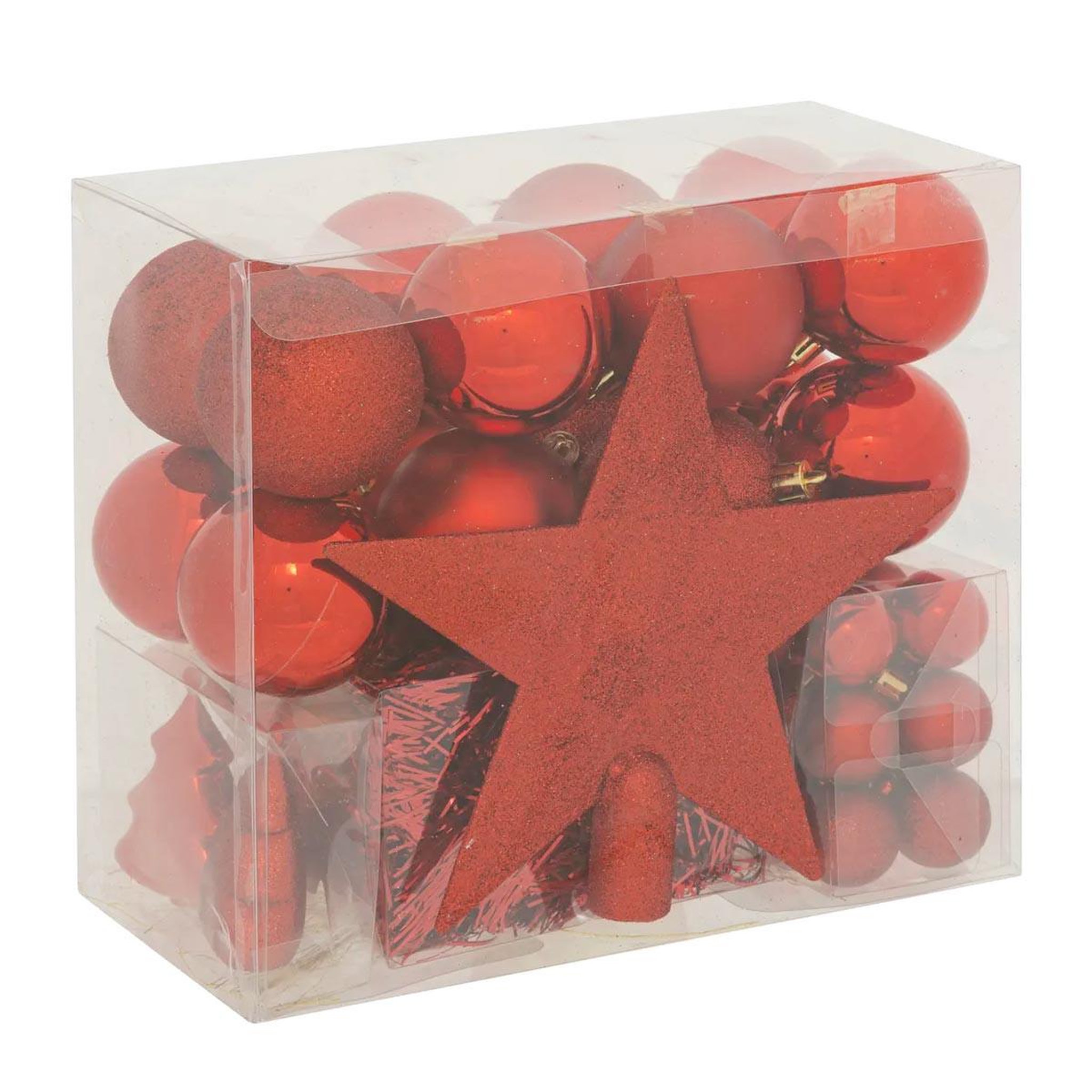 ATMOSPHERA Kit 44 pièces déco de noël   star  24cm rouge