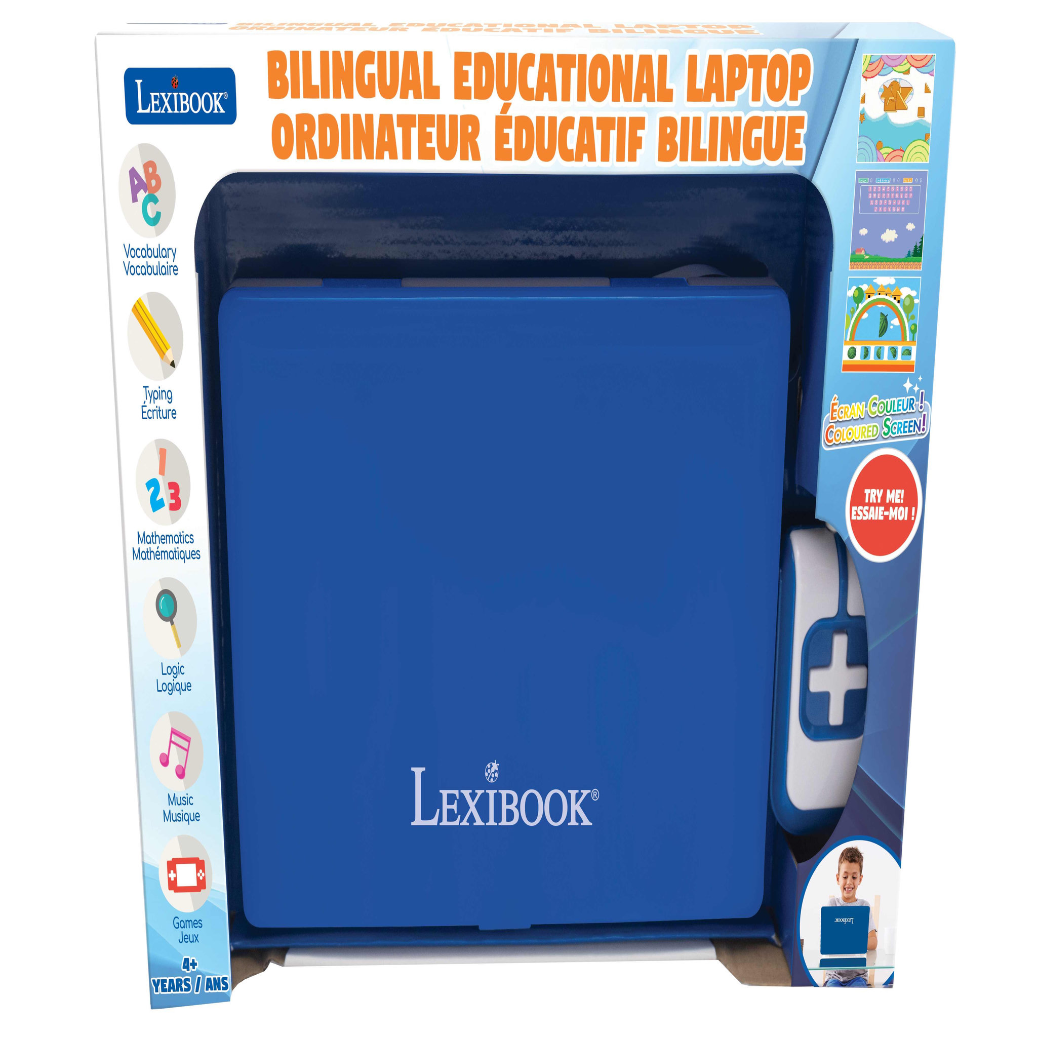 Voir la diapositive 3 : Lexibook Ordinateur éducatif couleur bilingue français et anglais