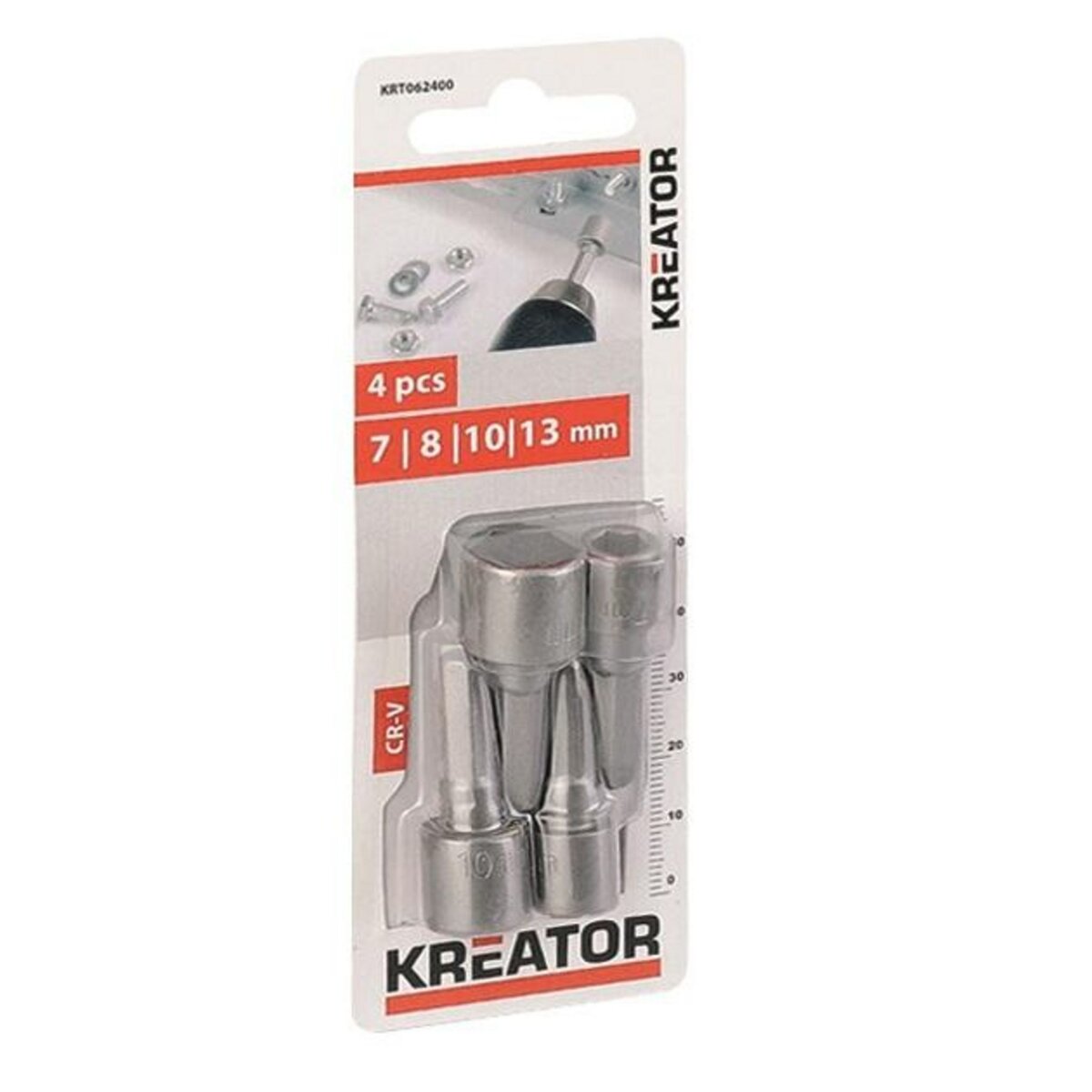 KREATOR Embouts à douille 7/8/10/13 mm - 4 pièces