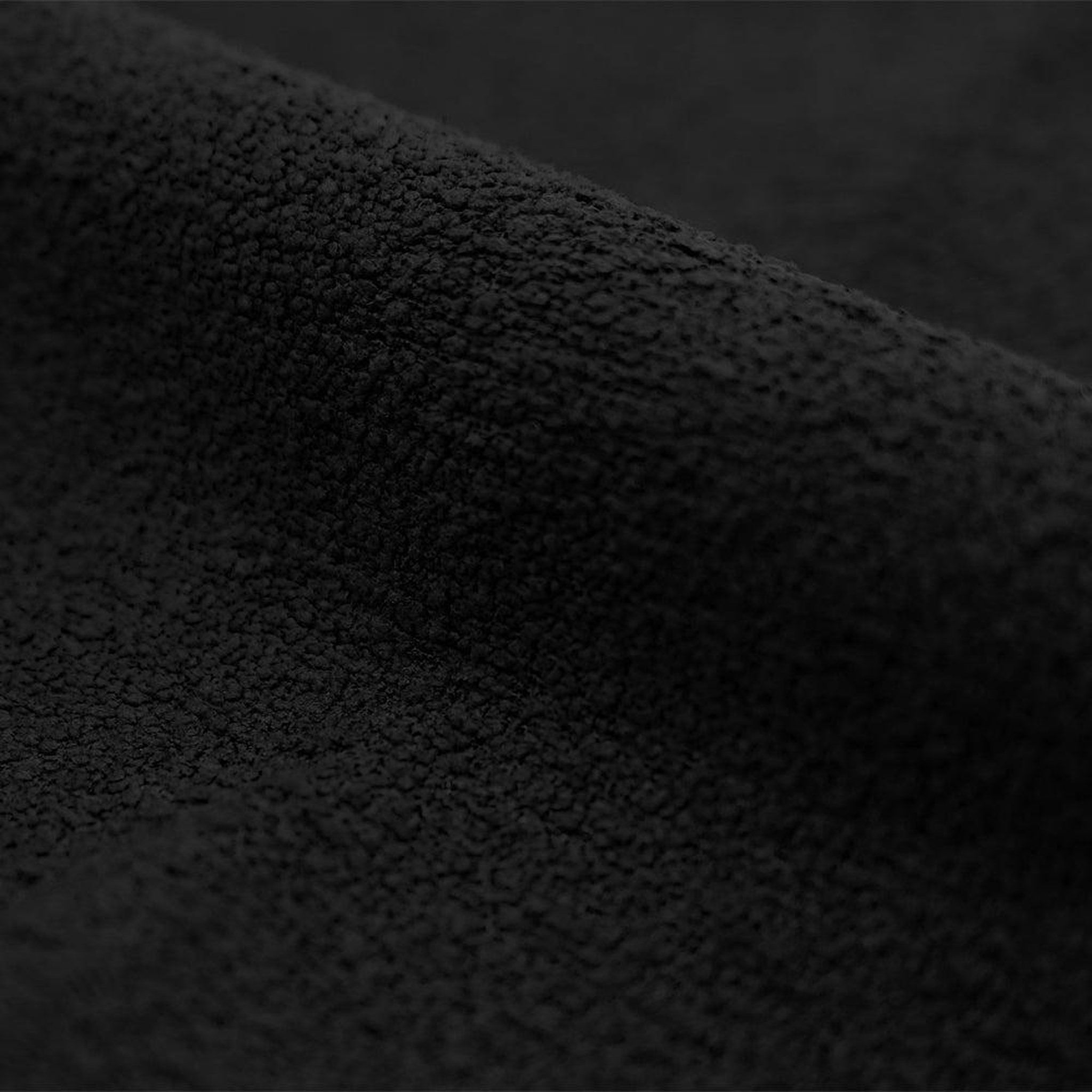 Voir la diapositive 3 : MAISON PAVANE Lot de 2 chaises en tissu bouclette noir-karl