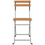 Voir la diapositive 4 : VIDAXL Chaises de bistrot pliantes lot de 2 Bois de teck solide acier