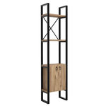 Habitat et Jardin Bibliothèque en bois  Milano  - 64 x 32 x 160 cm - Pin atlantiqueNoir