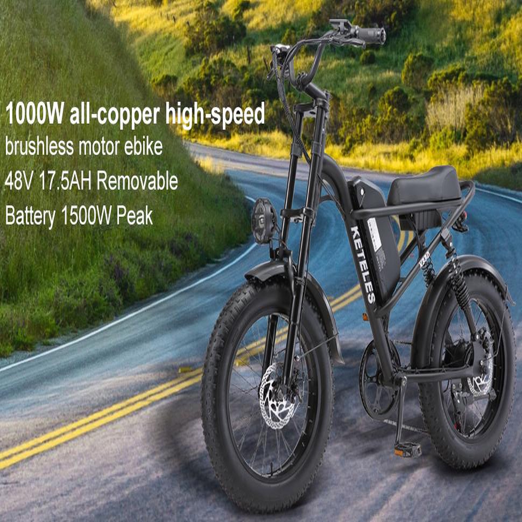 Voir la diapositive 5 : KETELES Vélo électrique tout suspendu keteles k880