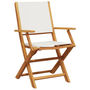 Voir la diapositive 3 : VIDAXL Chaises de jardin pliantes lot de 6 tissu et bois massif
