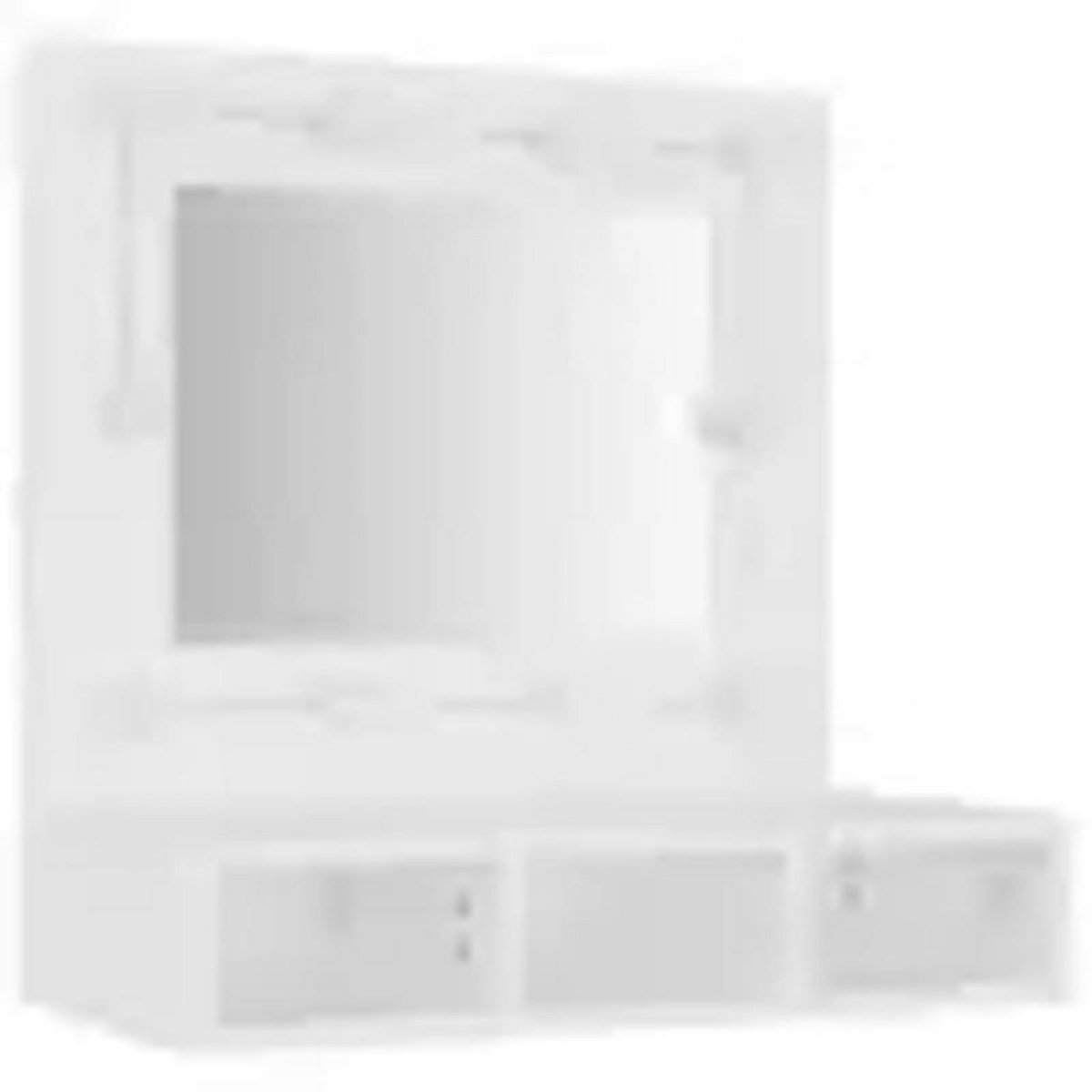 VIDAXL Armoire à miroir avec LED blanc 60x31,5x62 cm
