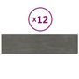 Voir la diapositive 2 : VIDAXL Panneaux muraux 12 pcs Gris fonce 60x15 cm Velours 1,08 m²