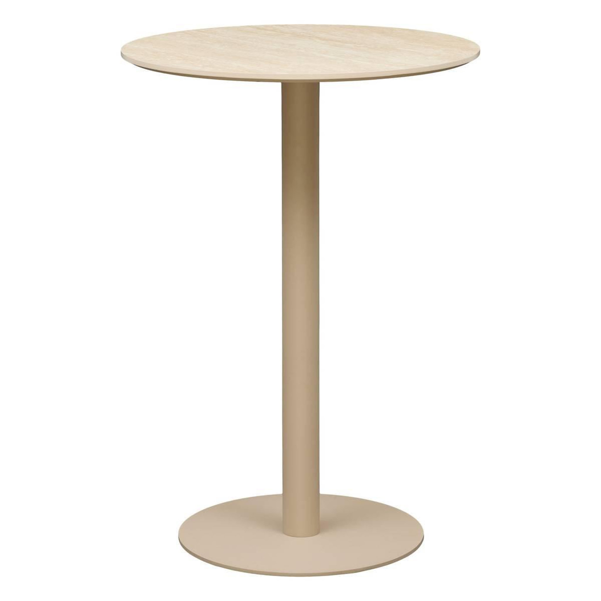 ATMOSPHERA Table de bar ronde  voluto  100cm beige