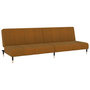 Voir la diapositive 2 : VIDAXL Canape-lit a 2 places marron velours