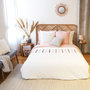 Voir la diapositive 2 : Home collection Parure housse de couette 100% coton 57fils poupie