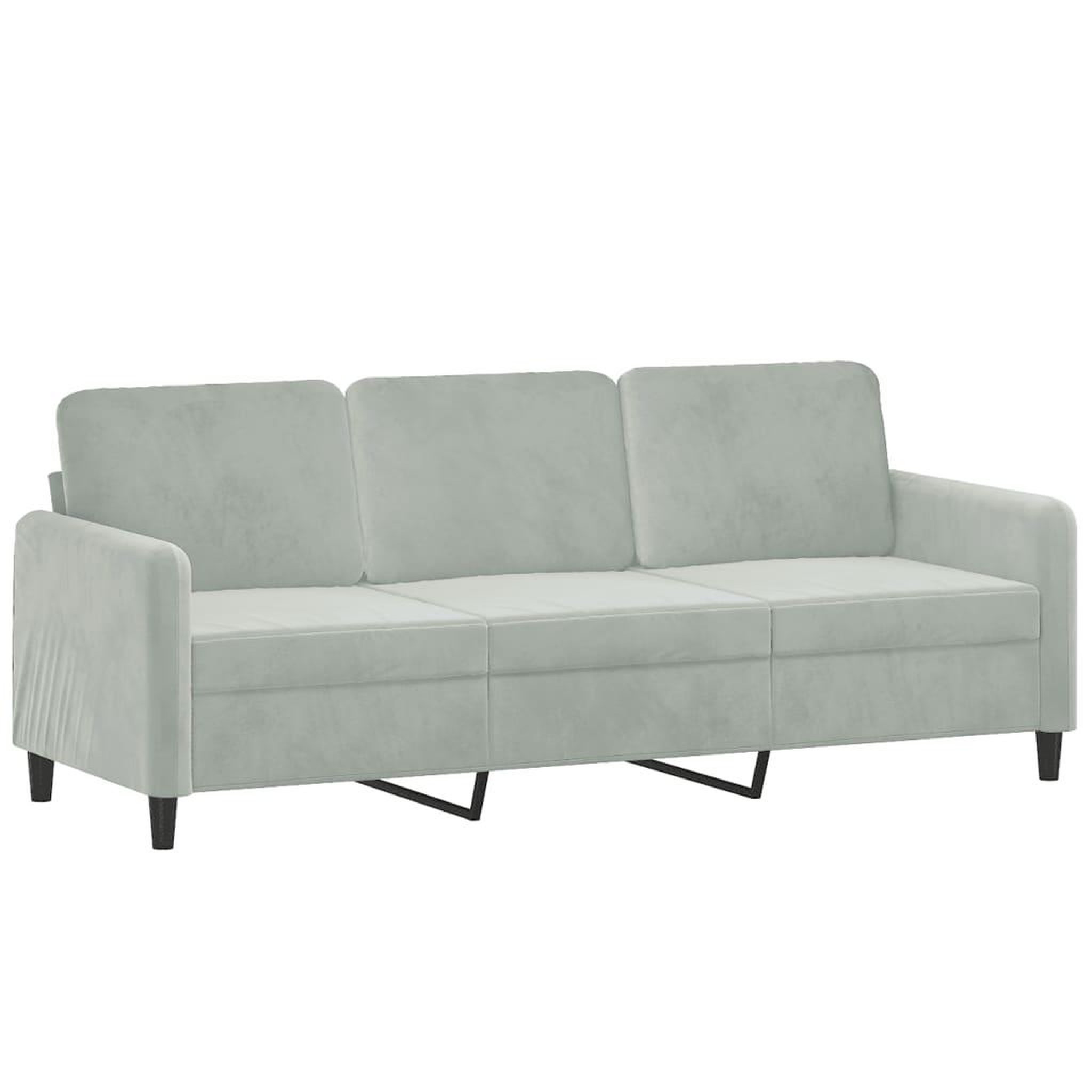 Voir la diapositive 4 : VIDAXL Ensemble de canapes 2 pcs avec coussins gris clair velours