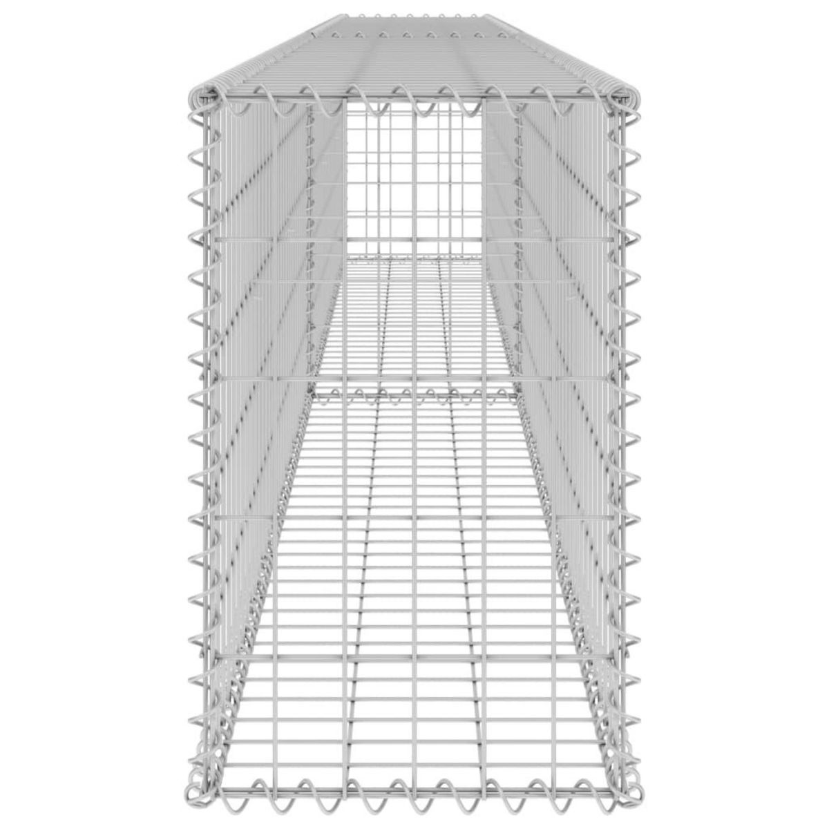 VIDAXL Mur en gabion avec couvercles Acier galvanise 300x30x50 cm