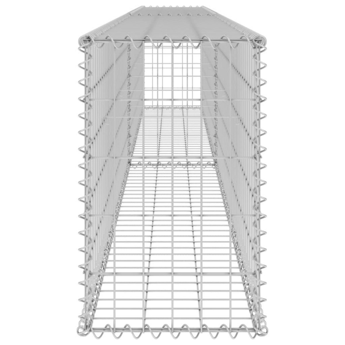 VIDAXL Mur en gabion avec couvercles Acier galvanise 300x30x50 cm