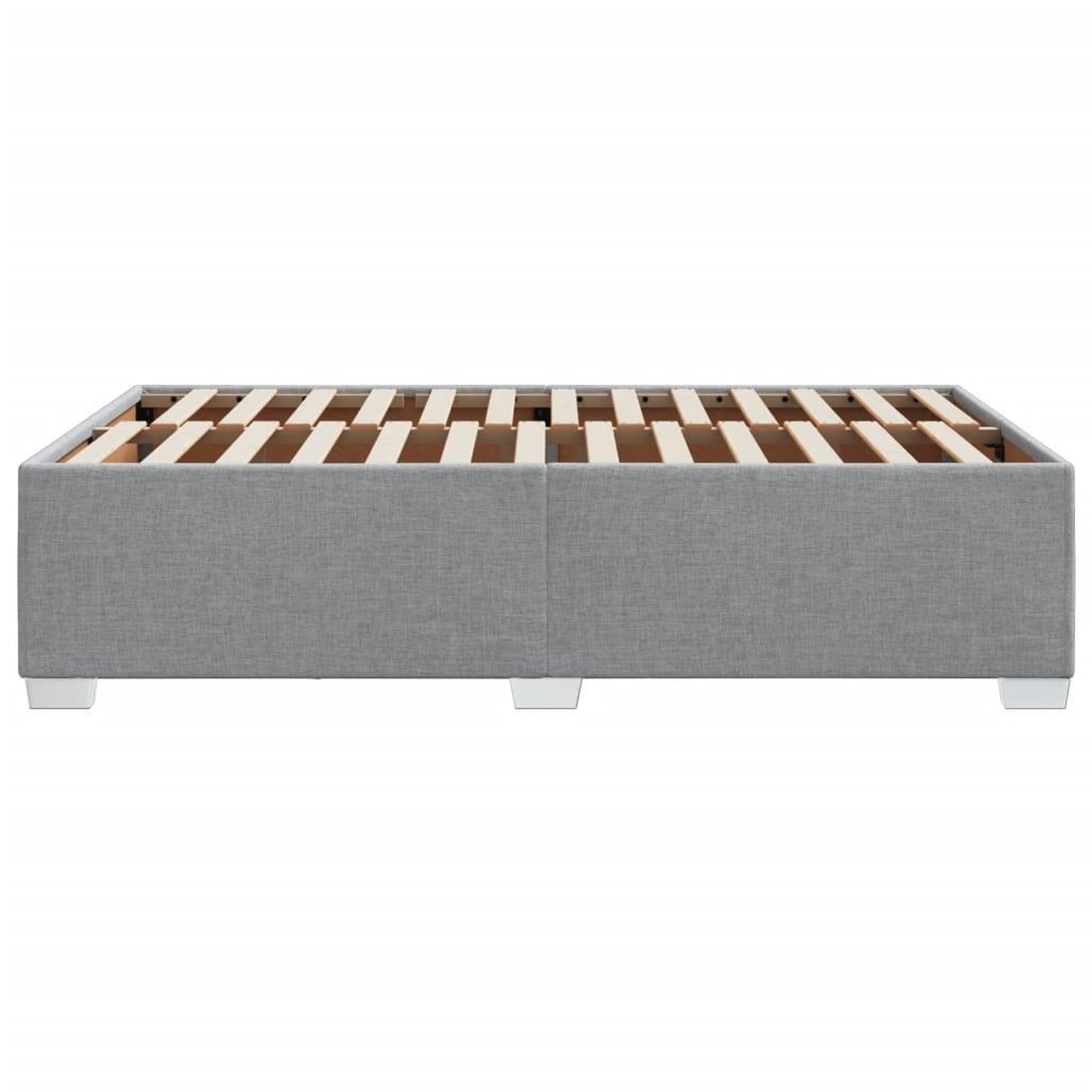 Voir la diapositive 5 : VIDAXL Cadre de lit sans matelas gris clair 120x200 cm tissu