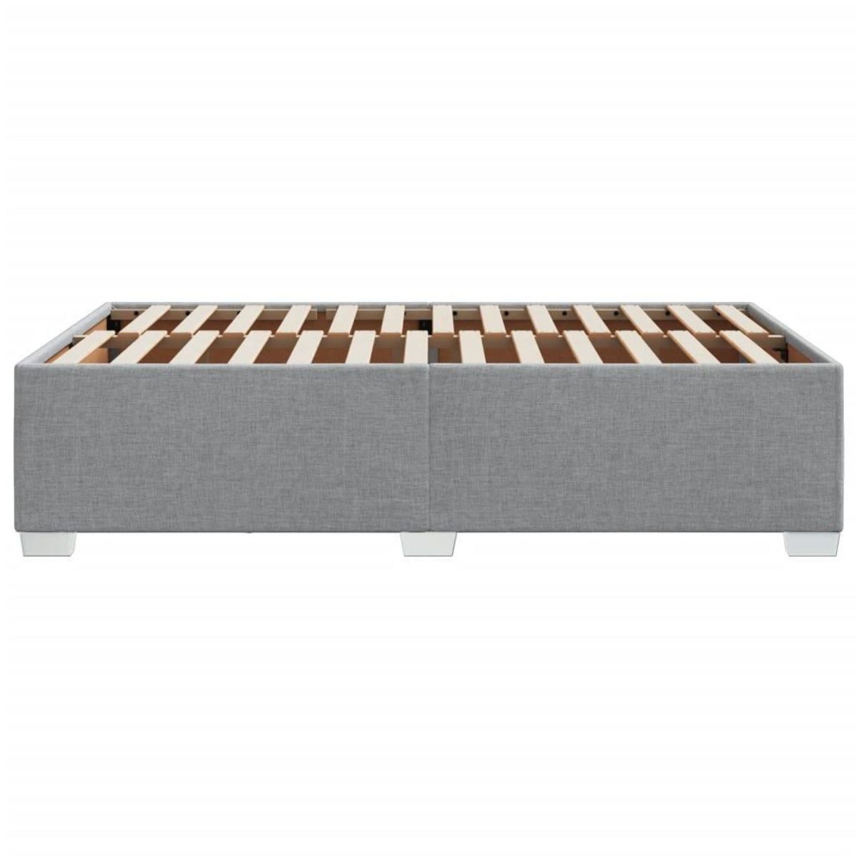 VIDAXL Cadre de lit sans matelas gris clair 120x200 cm tissu