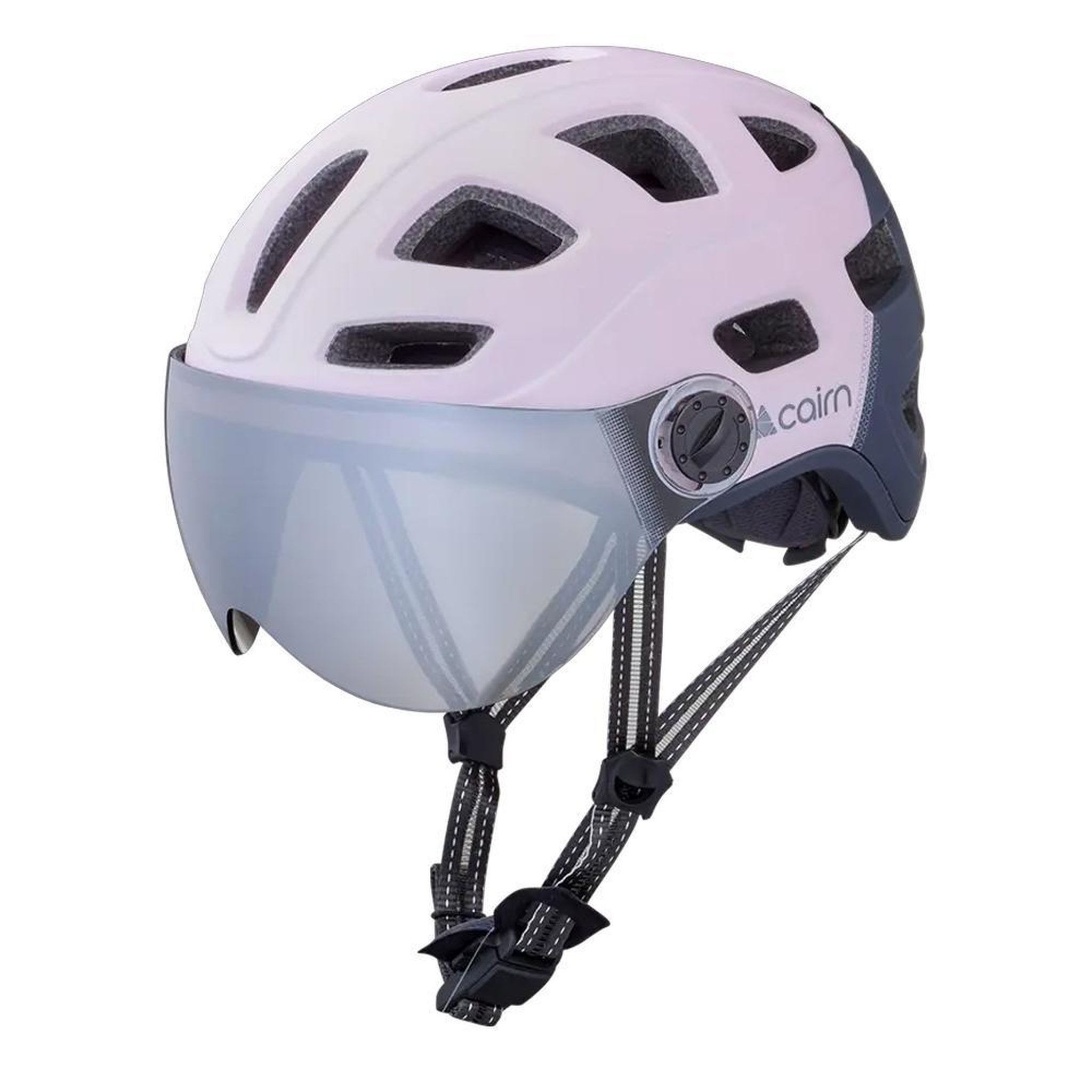 Voir la diapositive 2 : CAIRN Casque de vélo rose/gris femme cairn quartz visor