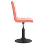 Voir la diapositive 5 : VIDAXL Chaises pivotantes a manger lot de 2 rose velours