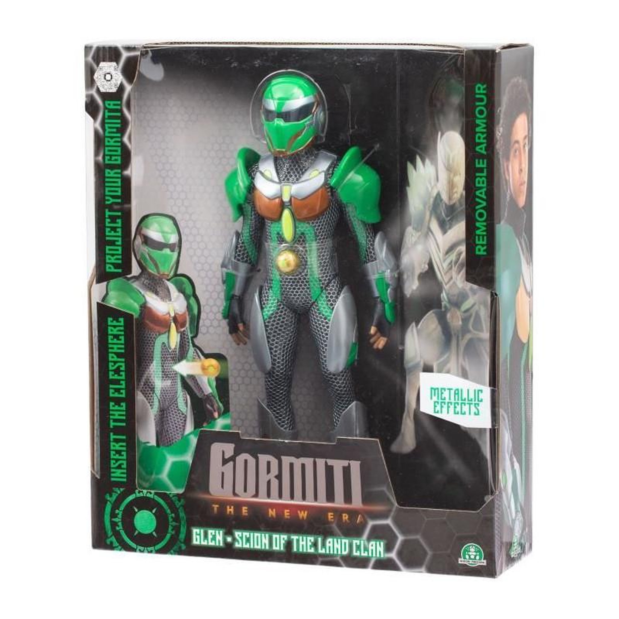 GENERIQUE Figurine articulée - GORMITI - Scion avec projecteur Terre - Glen - 27 cm - a partir de 4 ans - GRV054