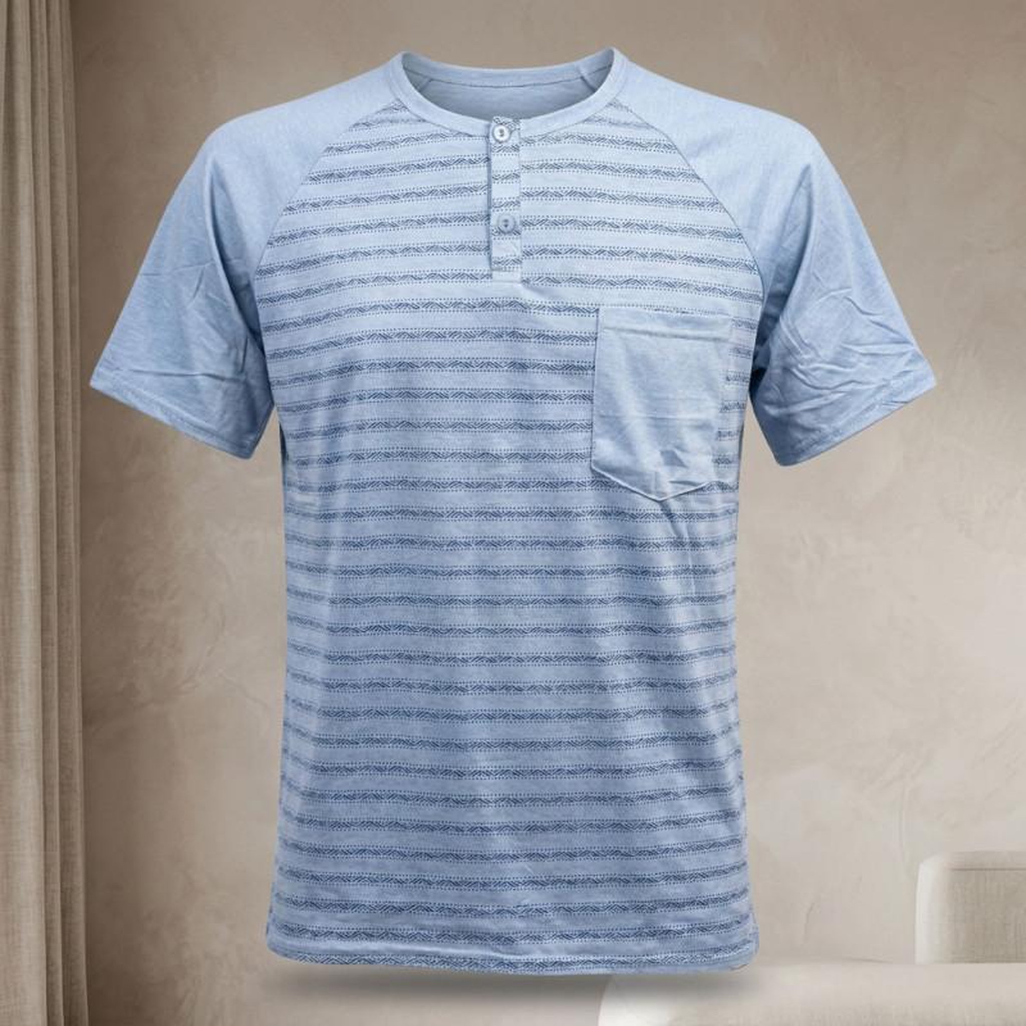 Voir la diapositive 3 : OZABI OZABI Ensemble Pyjama Pyjama Court Homme Coton