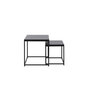 Voir la diapositive 3 : Paris Prix Lot de 2 Tables Basses Gigognes  Mallan  100cm Noir
