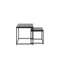 Voir la diapositive 3 : Paris Prix Lot de 2 Tables Basses Gigognes  Mallan  100cm Noir