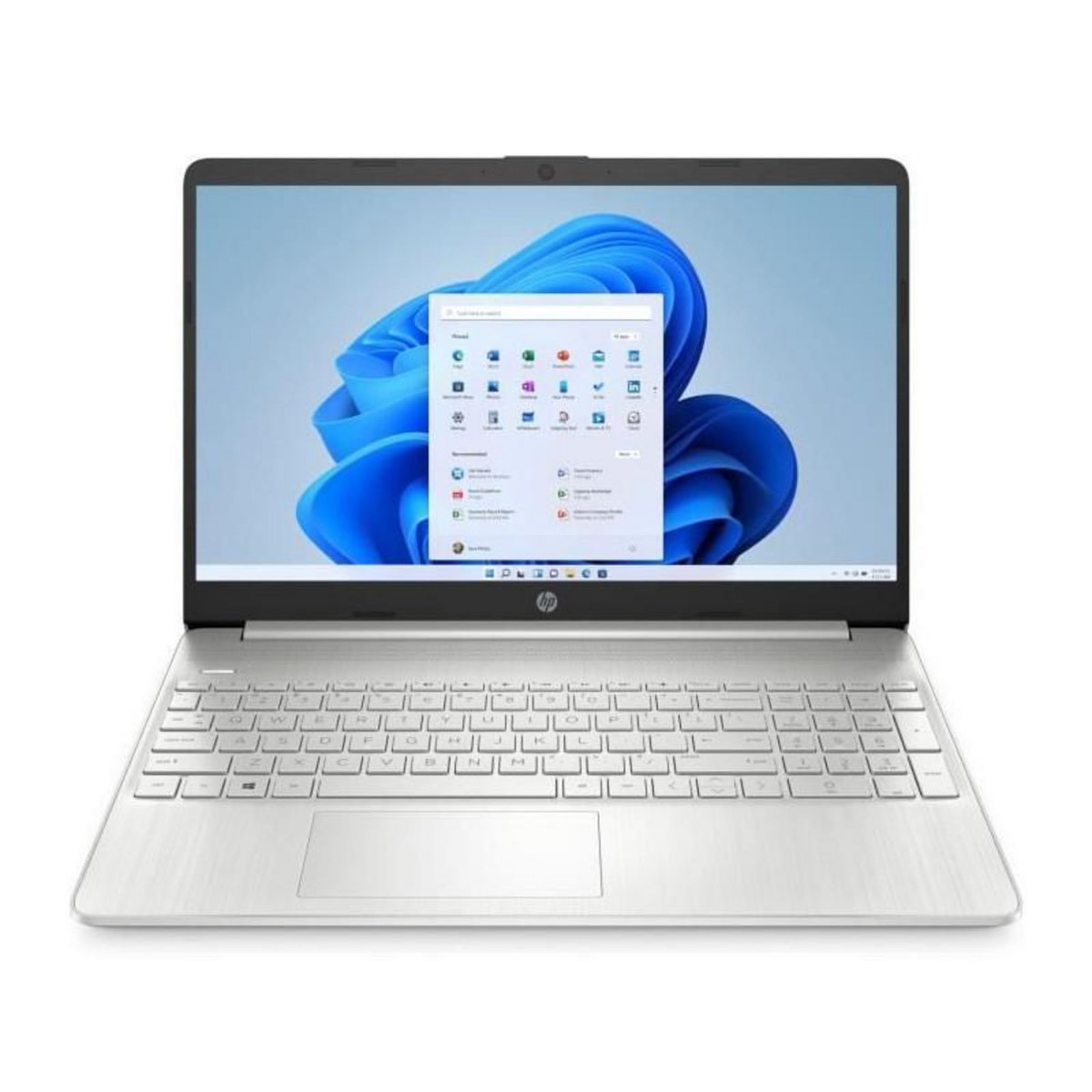 HP PC Portable HP 15s-eq2090nf - 15 FHD - AMD Ryzen 7-5700U - RAM 16Go - Stockage 512Go - Windows 11 - Argent - AZERTY