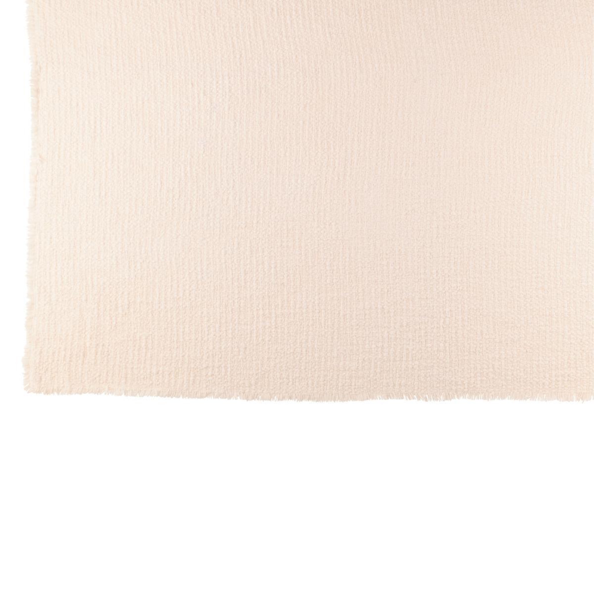 Voir la diapositive 2 : J-LINE Plaid uni  effiloché  130x180cm blanc