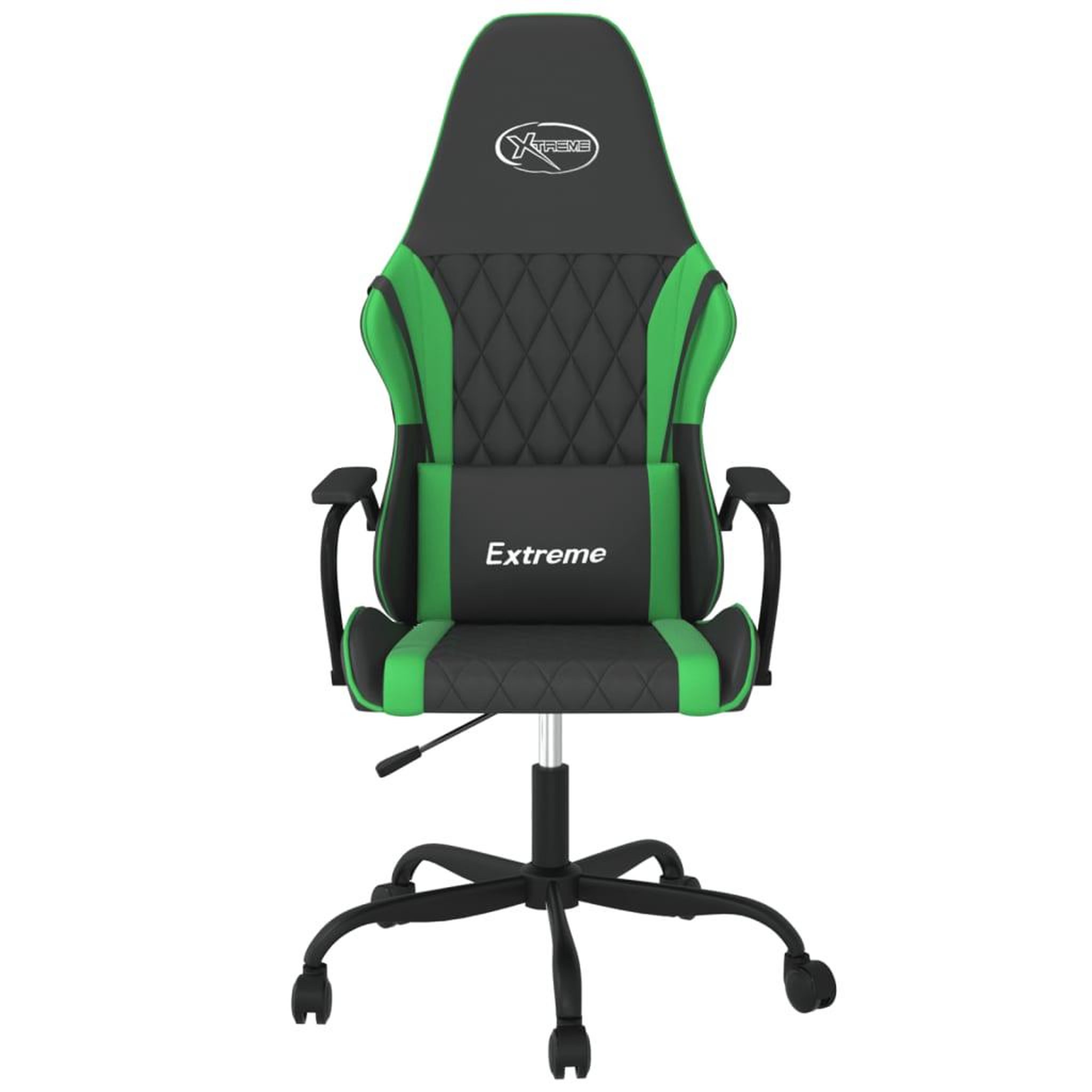 Voir la diapositive 3 : VIDAXL Chaise de jeu de massage Noir et vert Similicuir