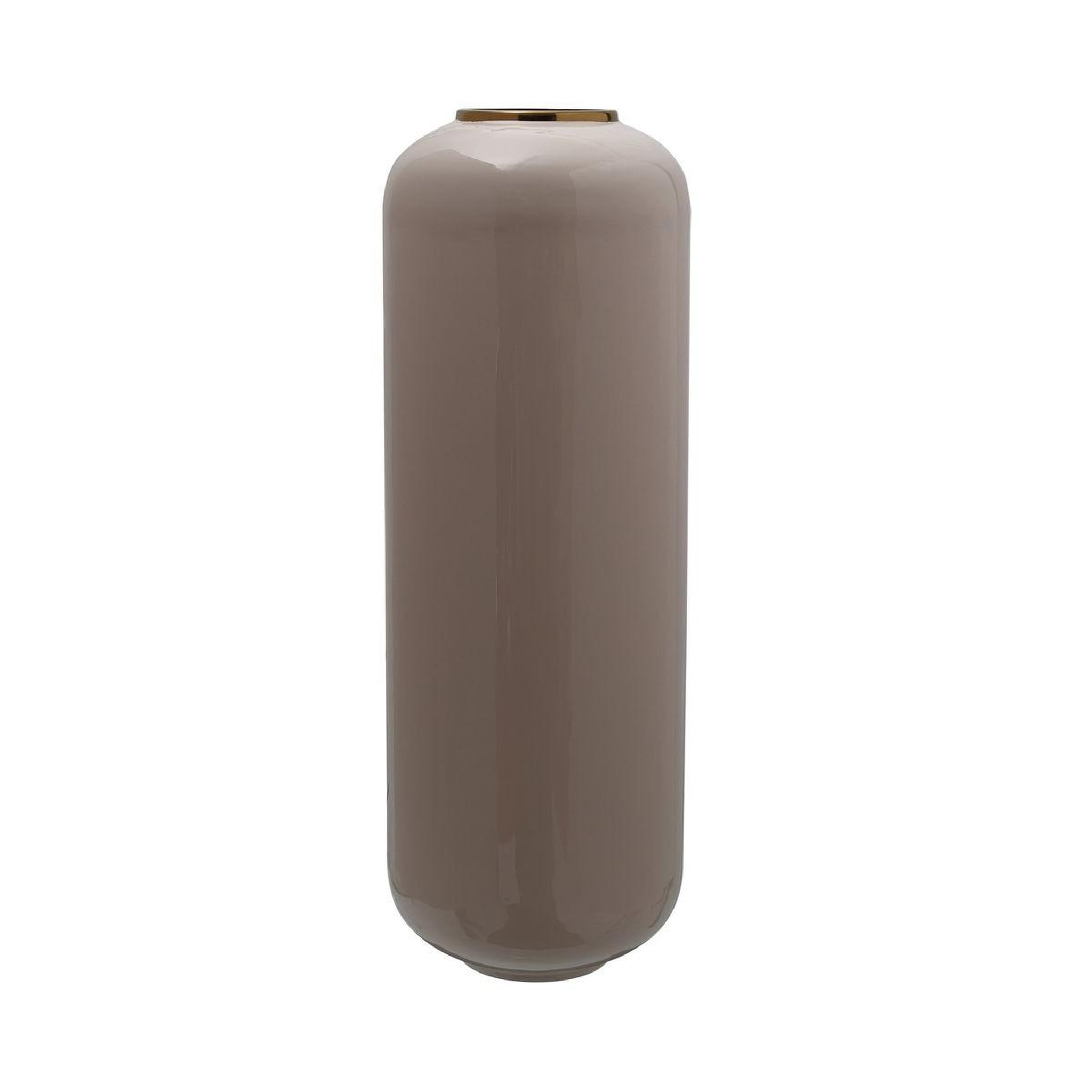 Voir la diapositive 1 : Paris Prix Vase Rond Design  Touna  91cm Taupe & Or