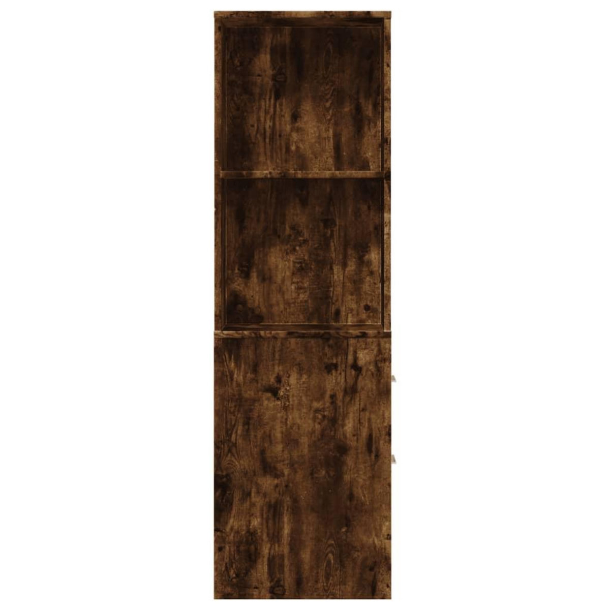 VIDAXL Armoire de salle de bain etroite avec roulettes chene fume