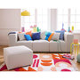 Voir la diapositive 2 : LISA DESIGN Arty - pouf d'appoint - en tissu mailles 3d
